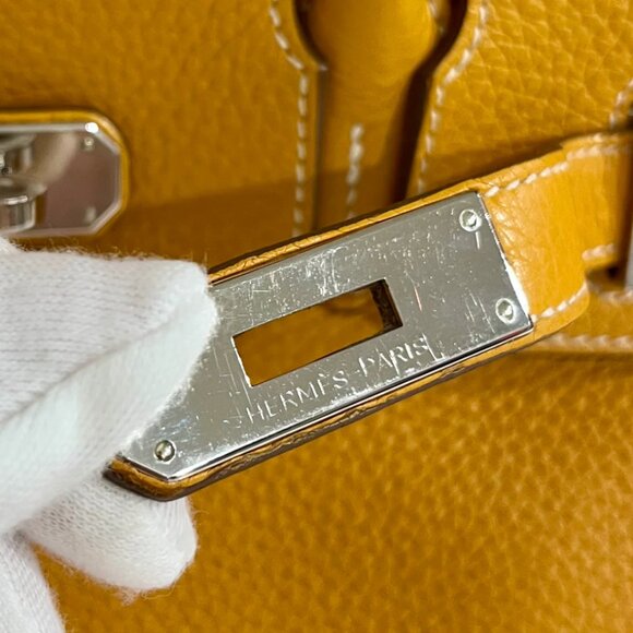 Hermes Birkin 30 Jaune D'or Clemence - Picture 13 of 16